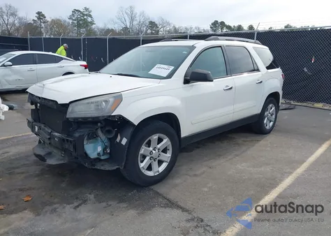 2014 GMC Acadia Sle-2 z USA, uszkodzony, nr VIN 1GKKRPKD5EJ231246